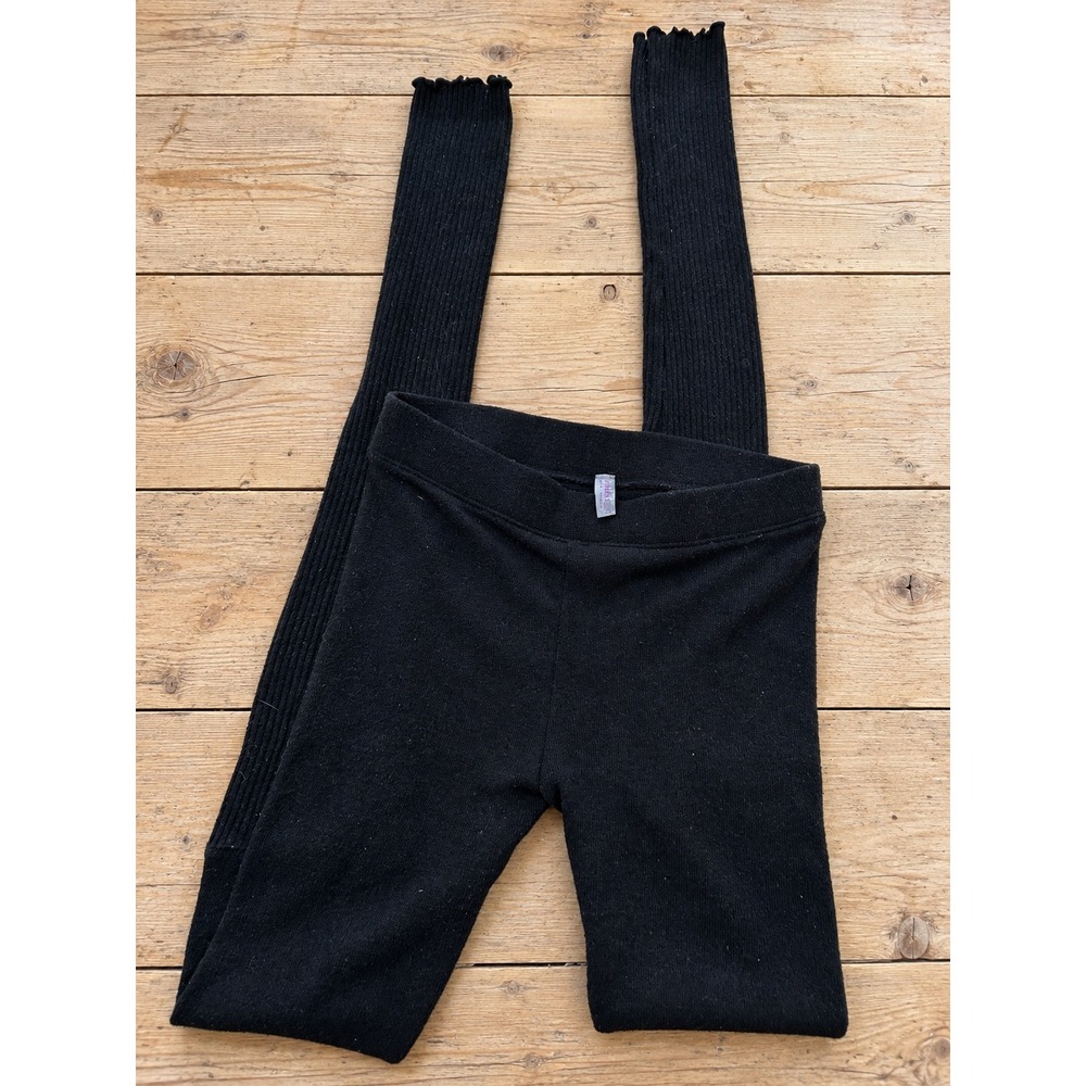 Free People Ribbed Scrunch Leg Warmer Leggings Balletcore XS Layering Gorpcore